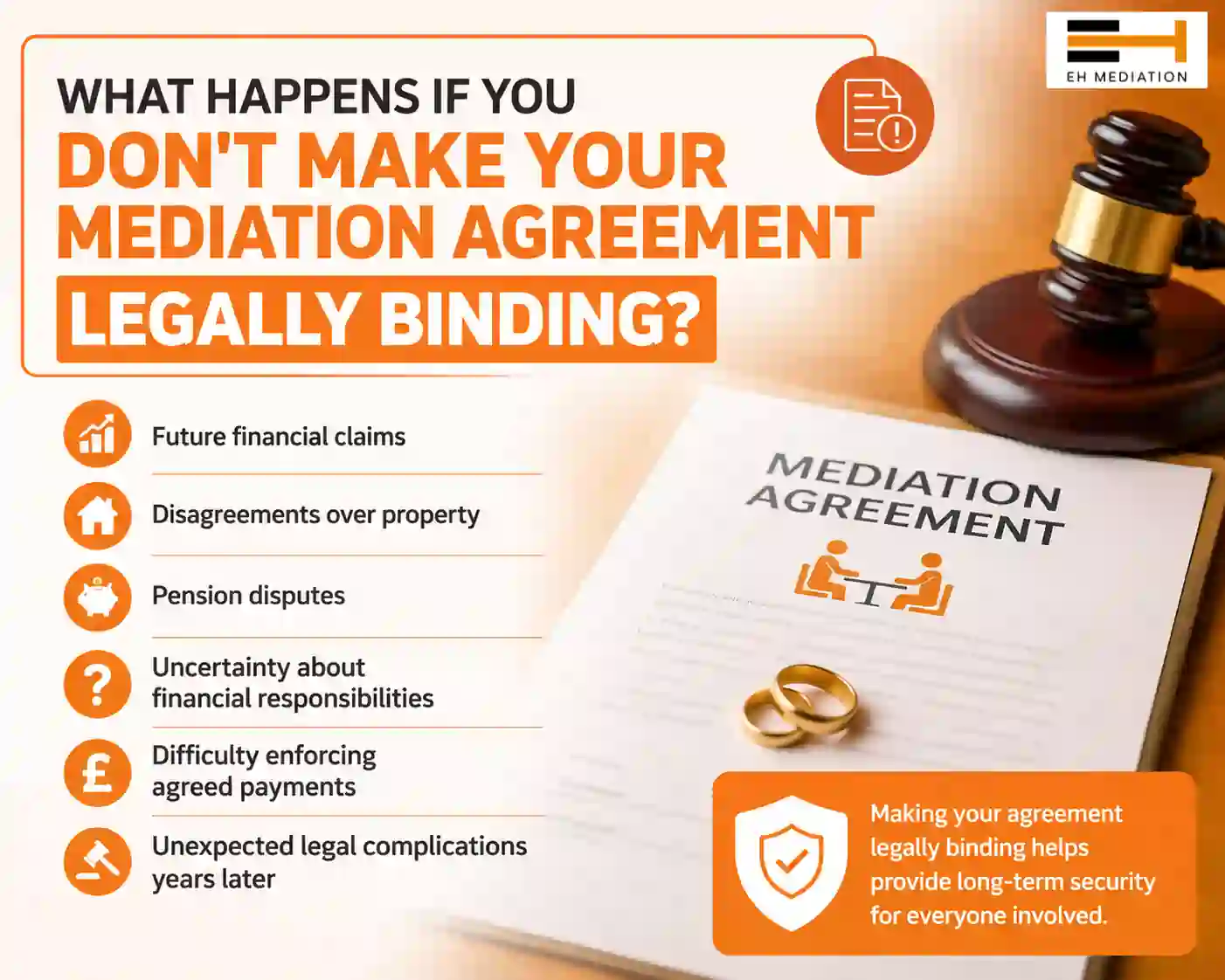 What Happens If You Don't Make Your Mediation Agreement Legally Binding Ilkeston?